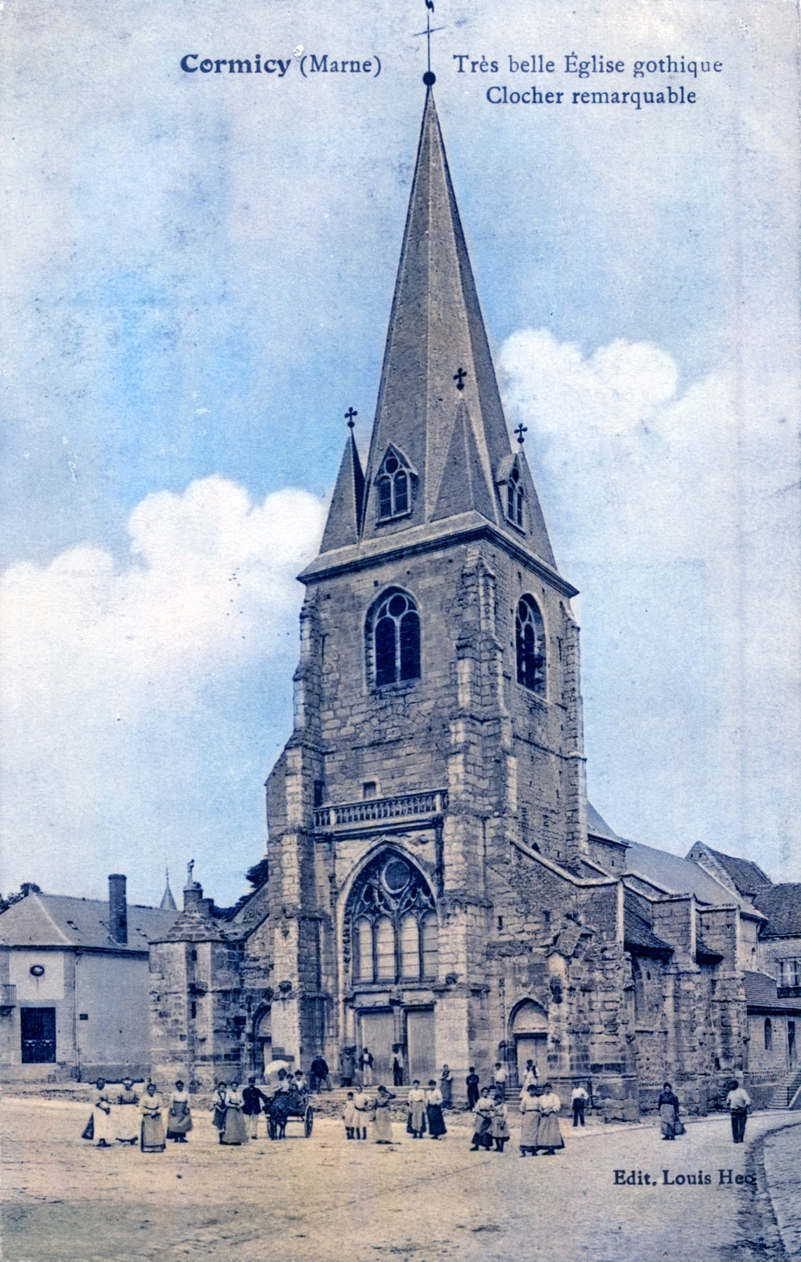 L’église et ses habitants — juillet 1913