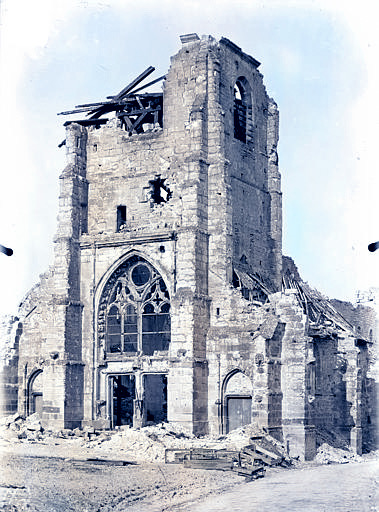 L’église détruite — 6 mai 1921