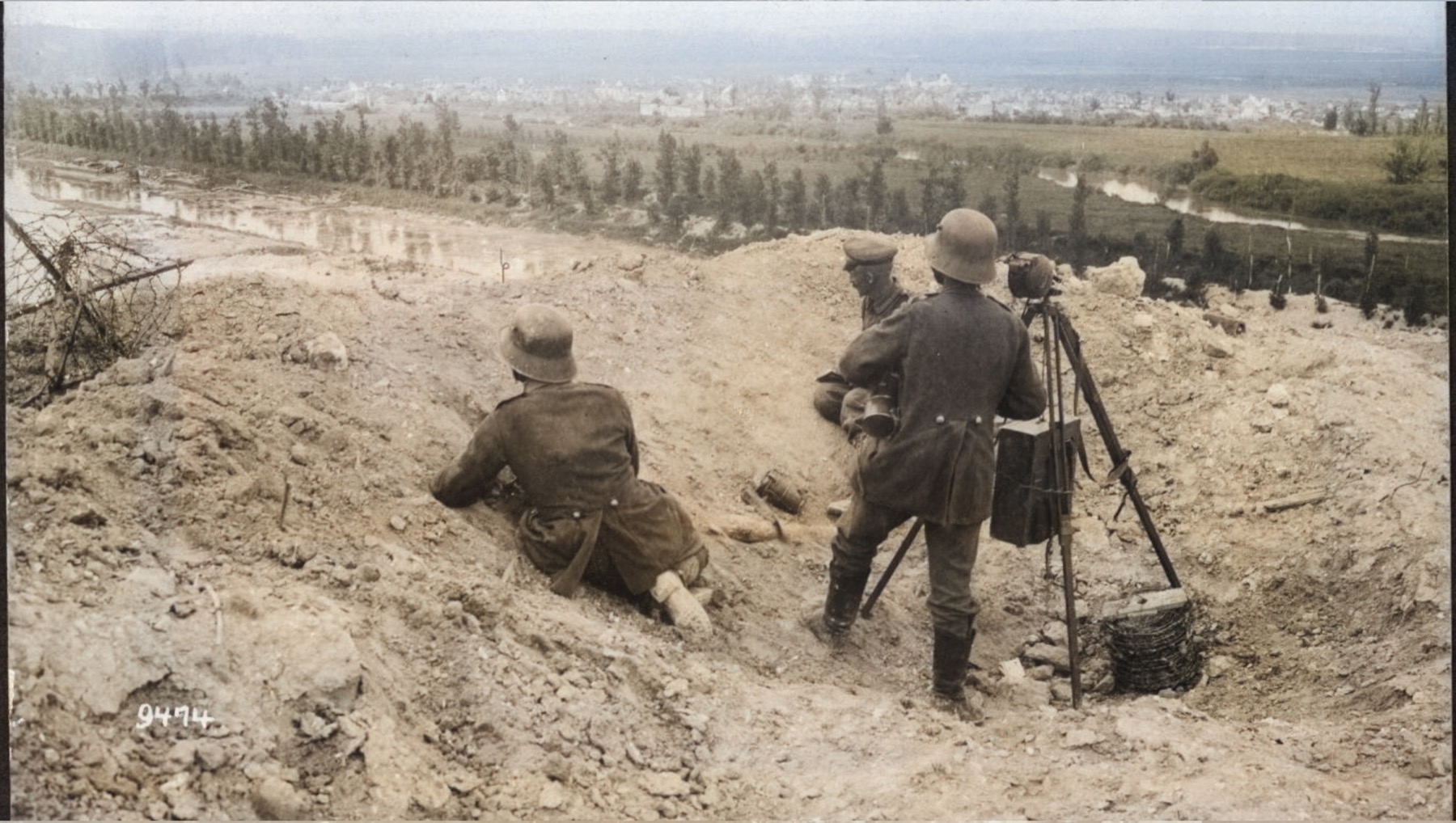 Un poste d’observation au Chemin des Dames — 1915